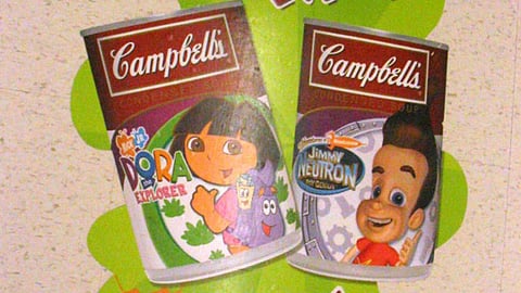 Campbell's Nickelodeon New Soups Floor Cling