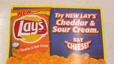 Lay's Cheddar & Sour Cream Floor Cling