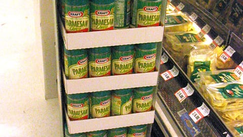 Kraft Parmesan Cheese Floorstand