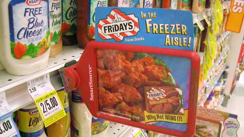 T.G.I. Friday's Wings Shelf Talker