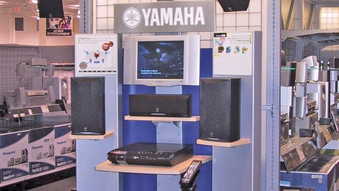 Yamaha Home Theater Endcap for Best Buy