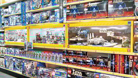 LEGO In-line Shelf Displays