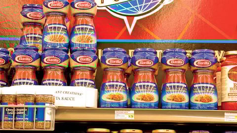 Barilla Sauces Shelf Presentation