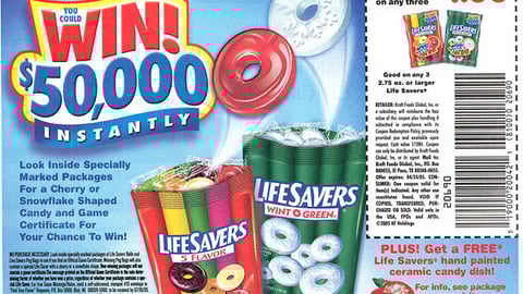Life Savers Instant-Win FSI