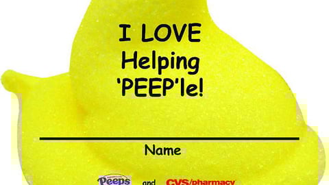Peeps/CVS Hang Tag