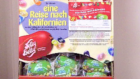 Jelly Belly Contest Floorstand for Germany