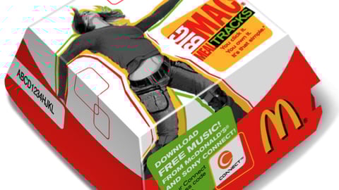 McDonald's Big Mac Meal Tracks Packaging