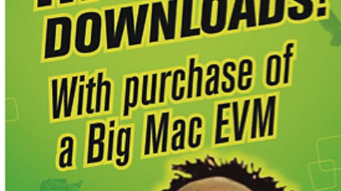 McDonald's Big Mac Meal Tracks Sign