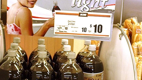 Coca-Cola 'Treat Yourself Light' Rack