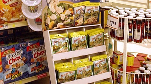 Bumble Bee Pouch Tuna Floorstand