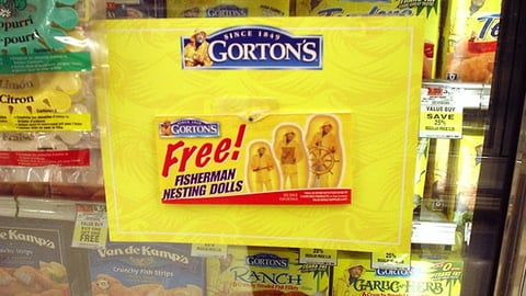 Gorton's Promotional Cooler Cling