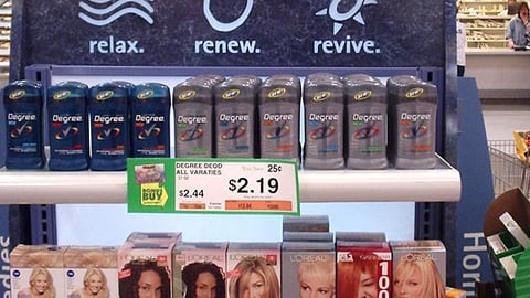 Giant "Relax Renew Revive." Endcap