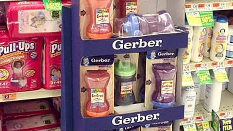 Gerber Bottles Shipper