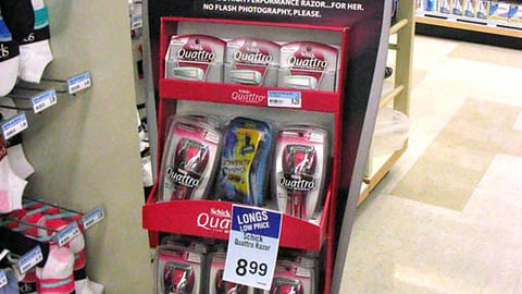 Schick Quattro for Women Floorstand