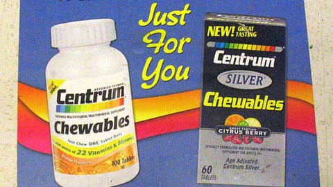 Centrum Chewables Floor Cling
