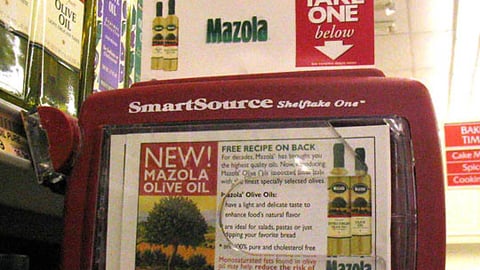 Mazola Olive Oil Shelf Dispenser