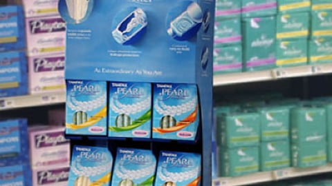 Tampax Pearl Floorstand