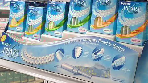Tampax Pearl Shelf Tray