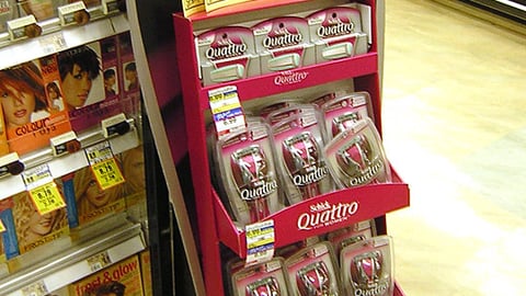 Schick Quattro for Women Floorstand