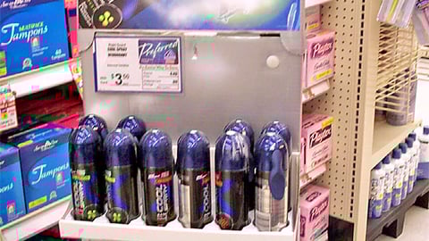 Right Guard Cool Spray Floorstand