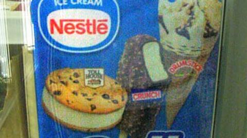 Nestle Ice Cream Cooler Cling