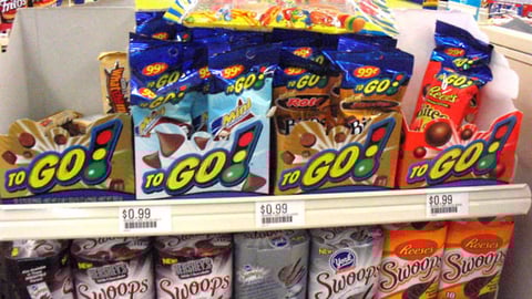 Hershey's To Go Shelf Displays