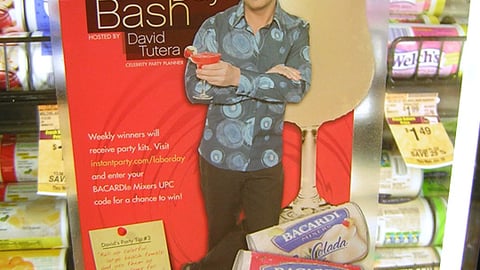 Bacardi Mixers Cooler Cling