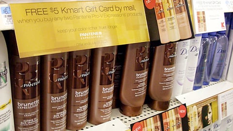 Pantene Pro-V/Kmart Gift Card Shelf Sign