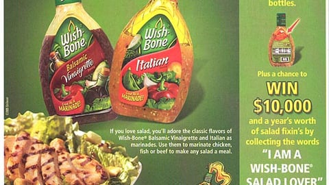 Wish-Bone Salad Lover Sweeps FSI