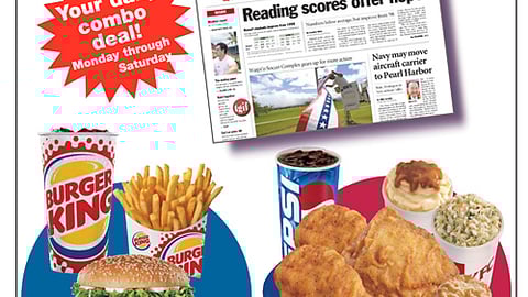 Honolulu Advertiser, BK and KFC Promotion Graphics