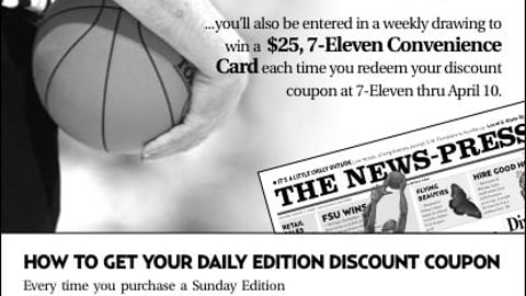 Fort Myers News Press 7-Eleven March Madness Promotion