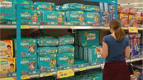 Pampers In-Line Display for Tesco