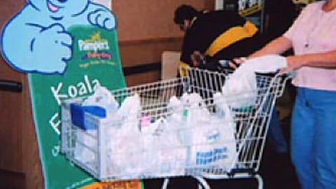 Pampers "Koala Fit Stop" Signage