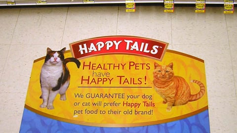 Albertsons Happy Tails Pet Food Floor Cling