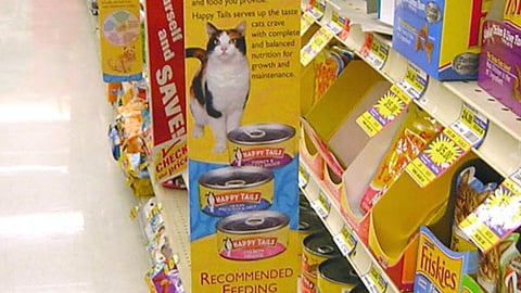 Albertsons Happy Tails Pet Food Aisle Violator