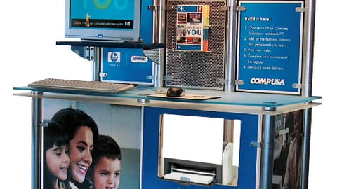 HP CompUSA Computer Design Endcap