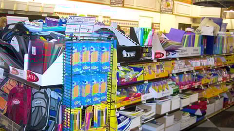 Albertsons Back-to-School Aisle
