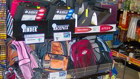 Albertsons Back-to-School Endcap