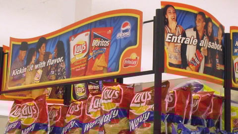 Pepsi/Frito-Lay Bilingual Endcap Header