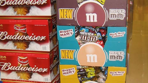Mega M&M's Case Stack