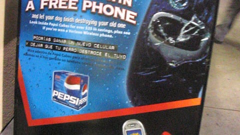Pepsi/Food 4 Less Free Phone Sign