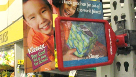 Kleenex Back-to-School Shelf Sign