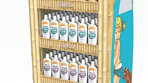 Albertsons Coppertone Floorstand