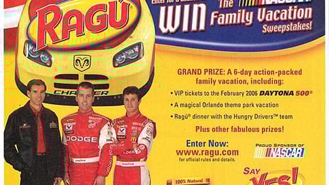 Ragu NASCAR Sweeps FSI