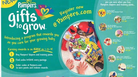 Pampers 'Gifts That Grow' FSI Spread