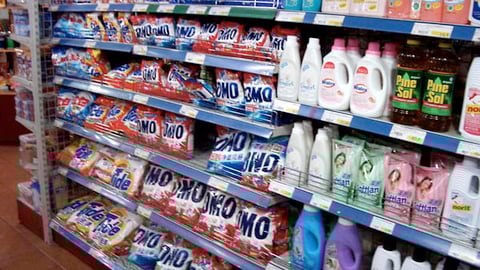 Unilever Omo Soap Gondola