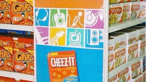 Cheez-It Wal-Mart Music Downloads Endcap