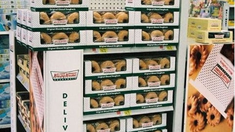 Krispy Kreme Four-Way Display