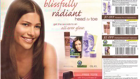 brandSaver Olay Free Tote Spread