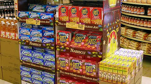 Nabisco 'Holiday Joy' Floor Display